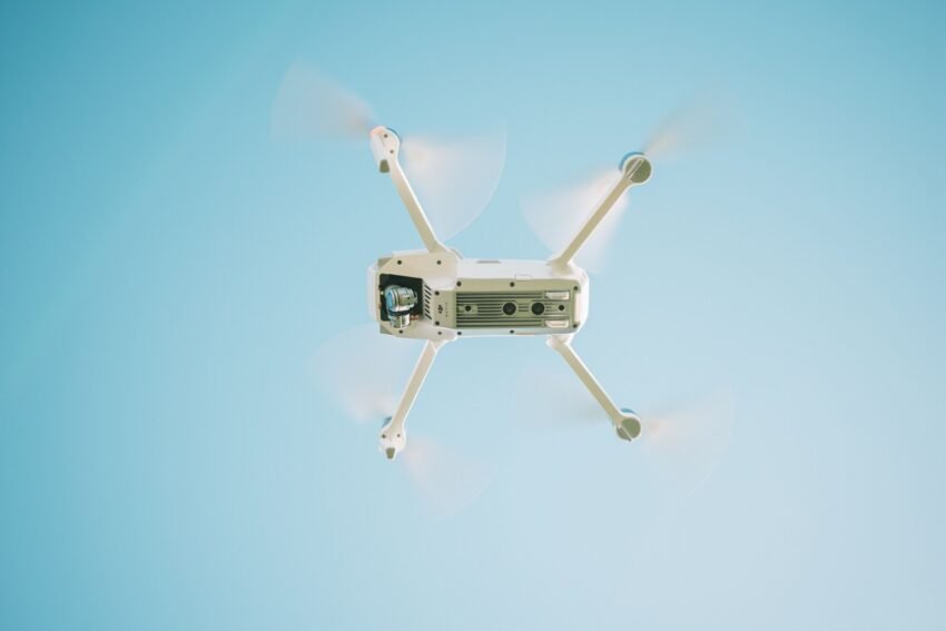 drone flying sky