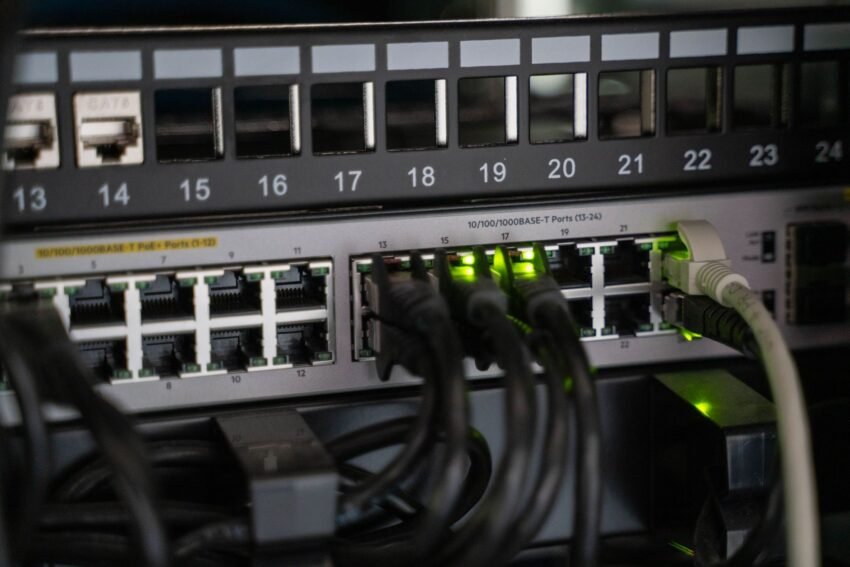 network server rack communications infrastructure landscape